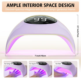 LadyMisty LCD display and timer controls for precise curing settings