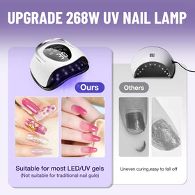 LadyMisty LCD touch display close-up with timer, easy-to-read controls for precise curing