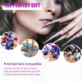 LadyMisty in a home manicure setup providing salon-quality results and comfort