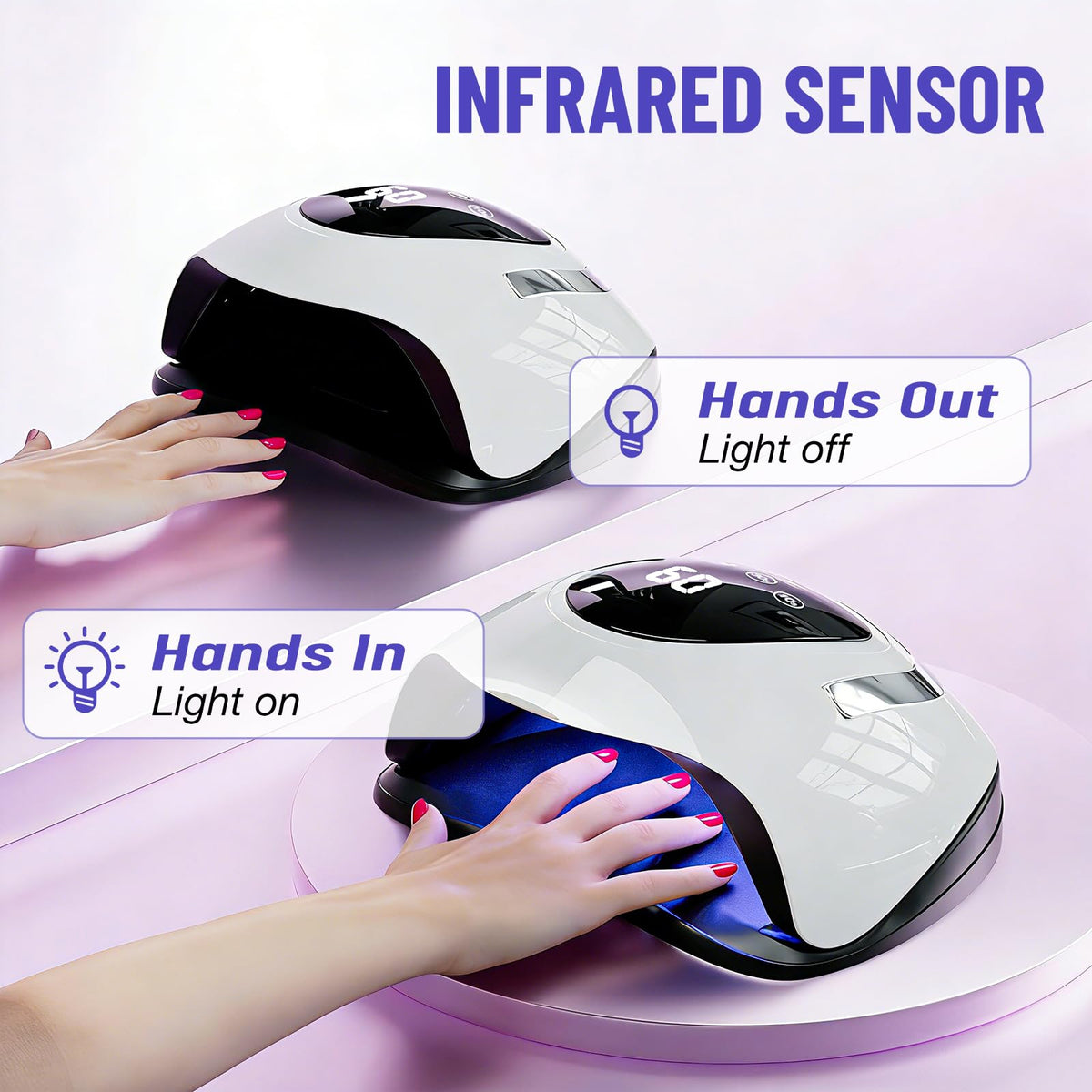 LadyMisty portable handle and extended cord visible, convenient transport and setup benefit