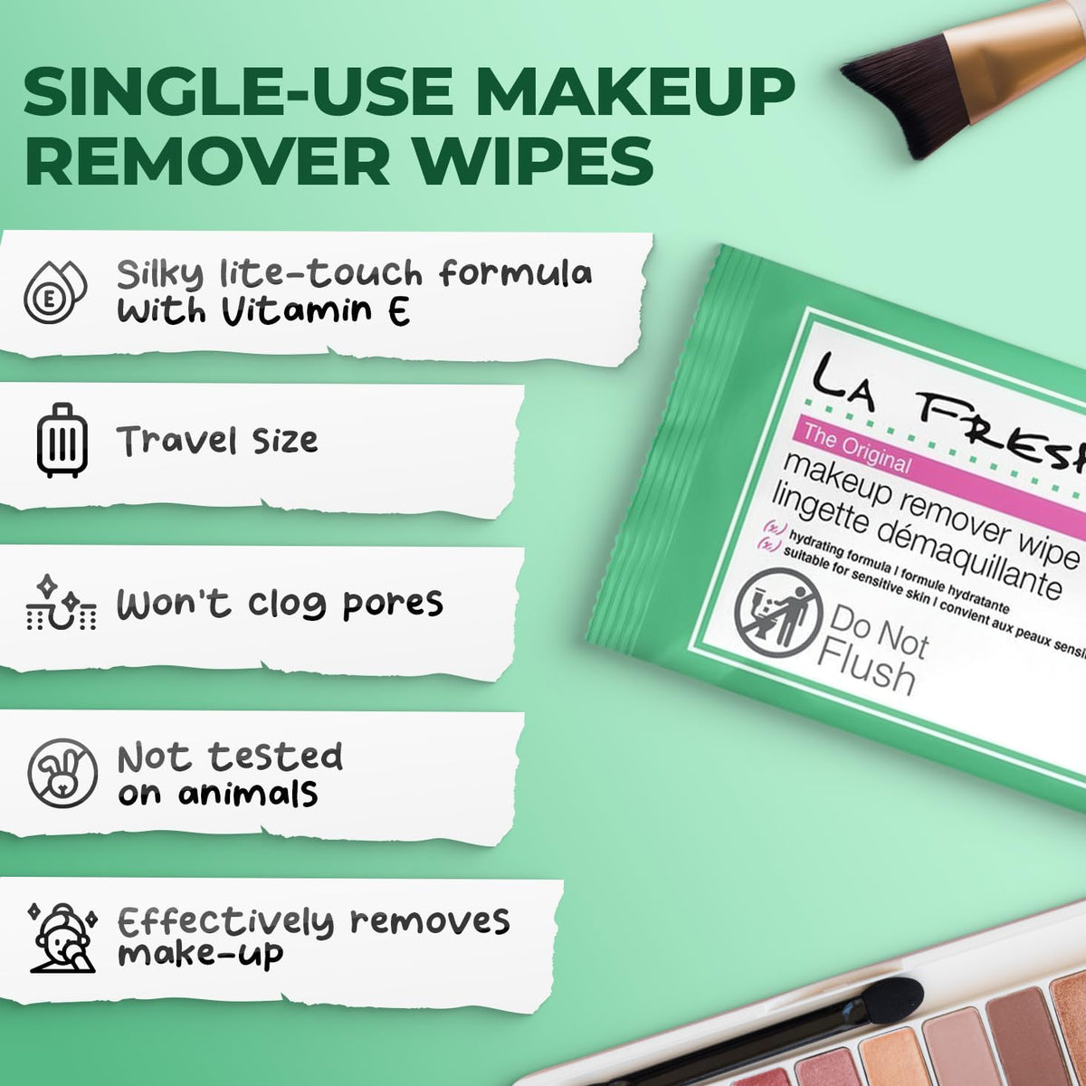 LA Fresh close-up of wipe texture illustrating gentle, non-greasy formula
