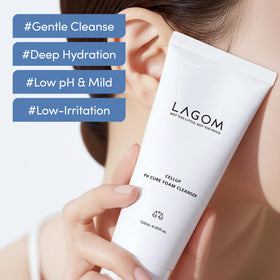 LAGOM close up of Himalayan salt grains, highlights mild natural exfoliation