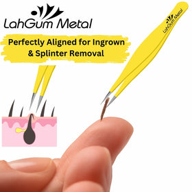 LahGum Metal beside ruler for scale to show compact, portable size