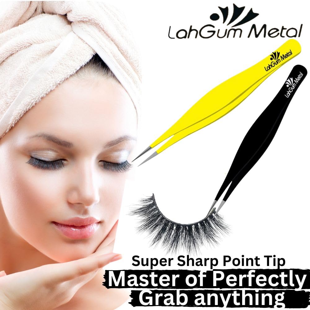 LahGum Metal tweezers removing a small splinter for quick, accurate first-aid use