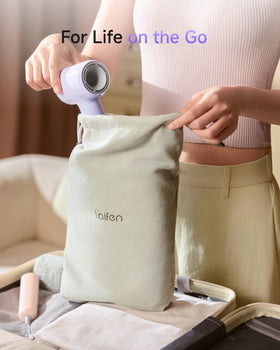 Laifen blowing hair in use illustrating rapid drying and smooth finish benefits