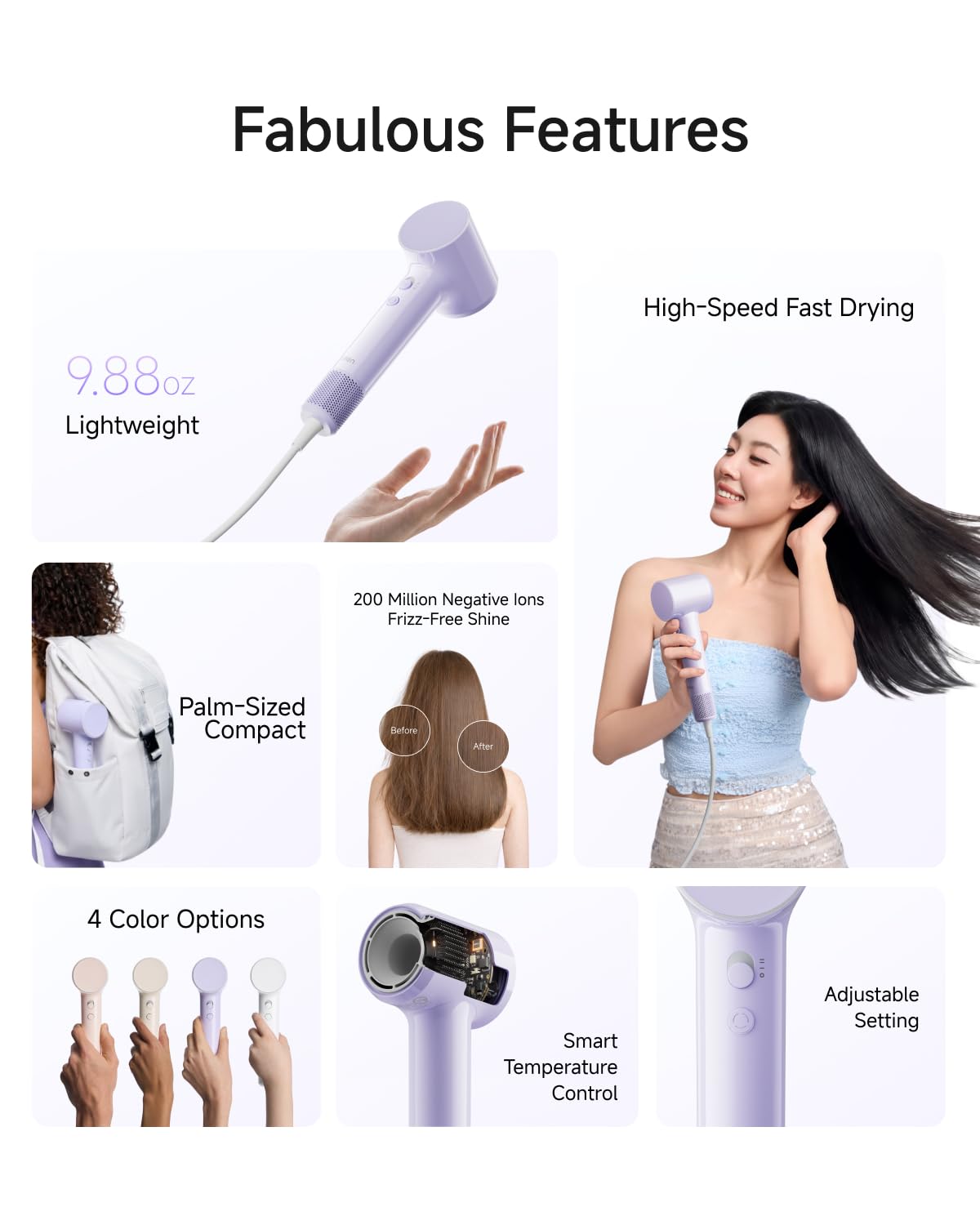 Laifen safety filter detail preventing hair intake and keeping operation quieter