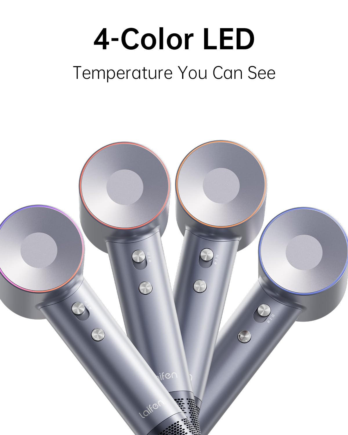 Laifen HD501 beside a scale showing 407g lightweight design for travel convenience