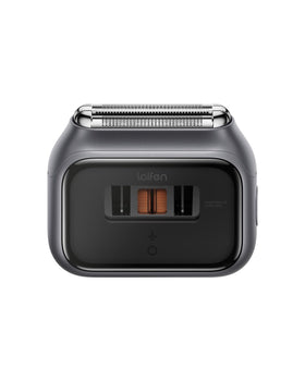 Laifen P3 Pro front view showing space gray aluminum and ergonomic grip, premium look