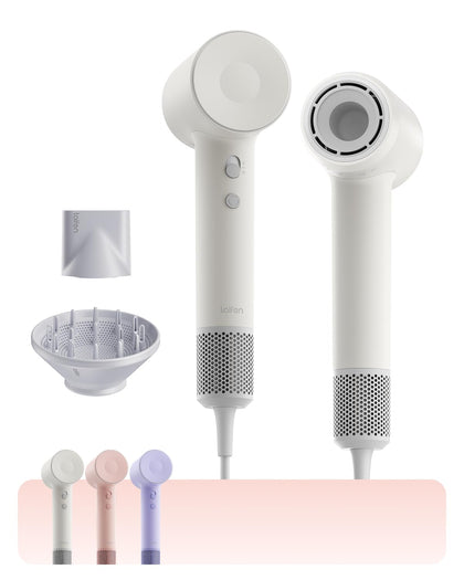 Laifen SE 2 front view matte white showing elegant compact dryer and fast performance