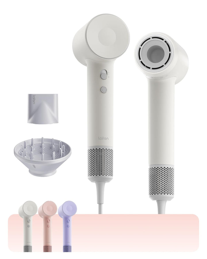 Laifen SE 2 front view matte white showing elegant compact dryer and fast performance