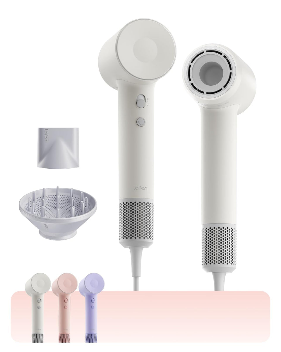 Laifen SE 2 front view matte white showing elegant compact dryer and fast performance