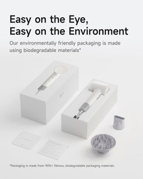 Laifen SE 2 on bathroom counter in lifestyle scene for quick morning routines