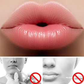 LAIKME gloss applied on lips daytime demonstrating fuller finish and glossy highlight