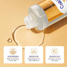 LAIKME collagen eye cream application closeup reducing fine-line appearance
