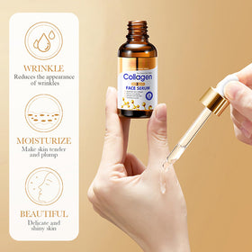 LAIKME collagen serum droplet detail highlighting concentrated hydration delivery
