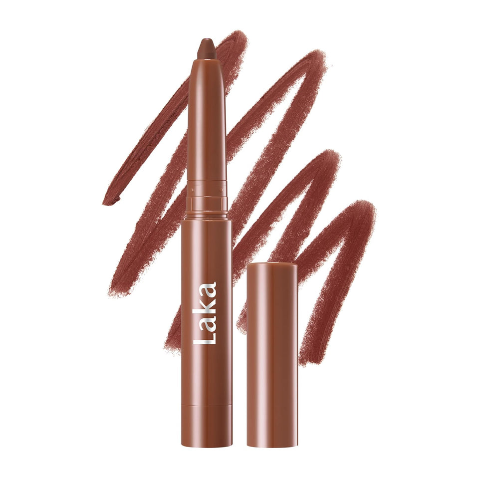 Laka front packaging showing pencil and shade for precise definition