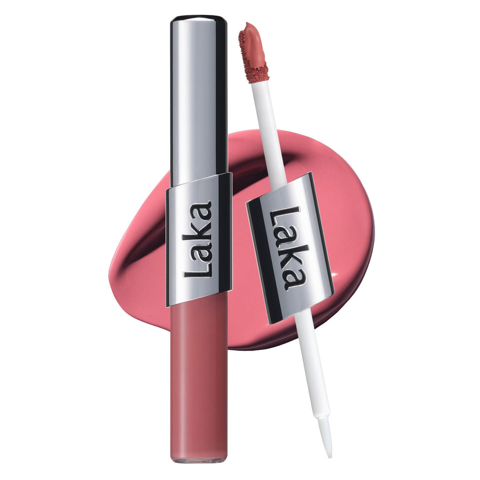 Laka front view of dual-ended pen showing both ends and benefits