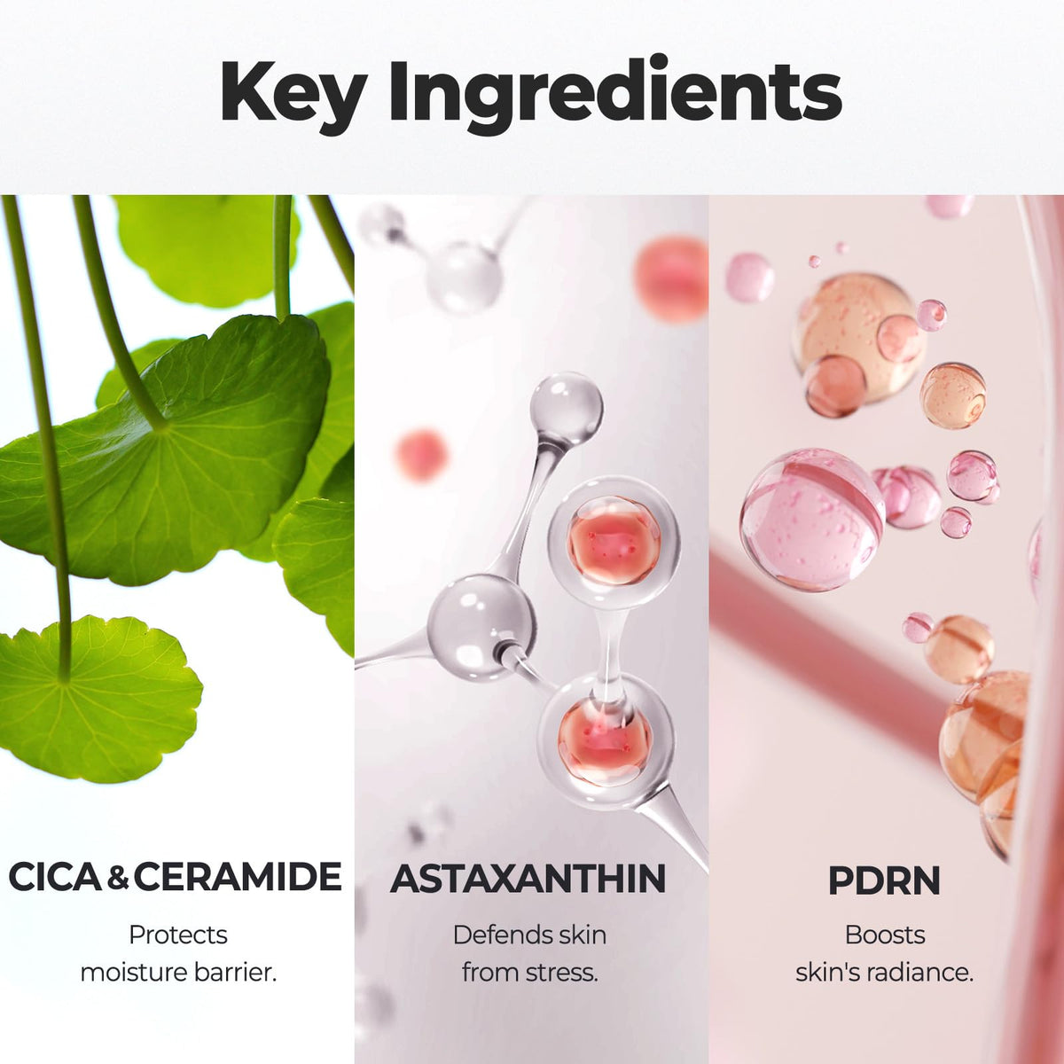 Flatlay of Laka Wrapping Cream with ingredient highlights emphasizing ceramides and PDRN