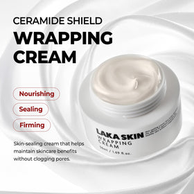 Laka cream texture close-up highlighting lightweight, cushiony finish for quick absorption