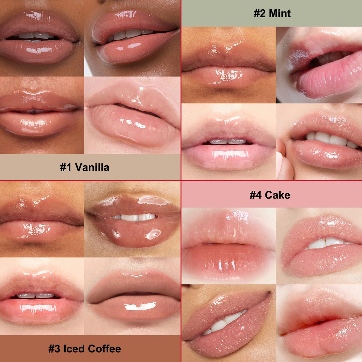 Lakerain applying on lips demonstrating smooth non-sticky glossy finish