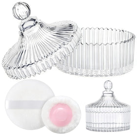 LAKIRA crystal jar front view showing elegant clear finish and capacity benefit