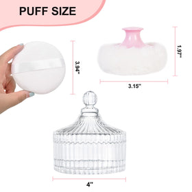 LAKIRA cotton puff detail showing soft weave for even powder pickup
