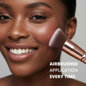 Lamora brush cleaning scene illustrating easy wash and long-lasting care