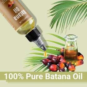 Lampolar oil drops on scalp demonstrating targeted nourishment