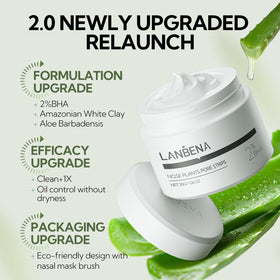 LANBENA mask being applied to nose for targeted pore cleaning