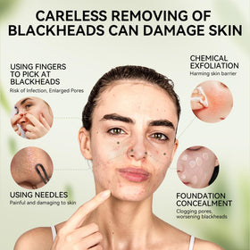 LANBENA being applied to a nose showing smooth coverage and pore access