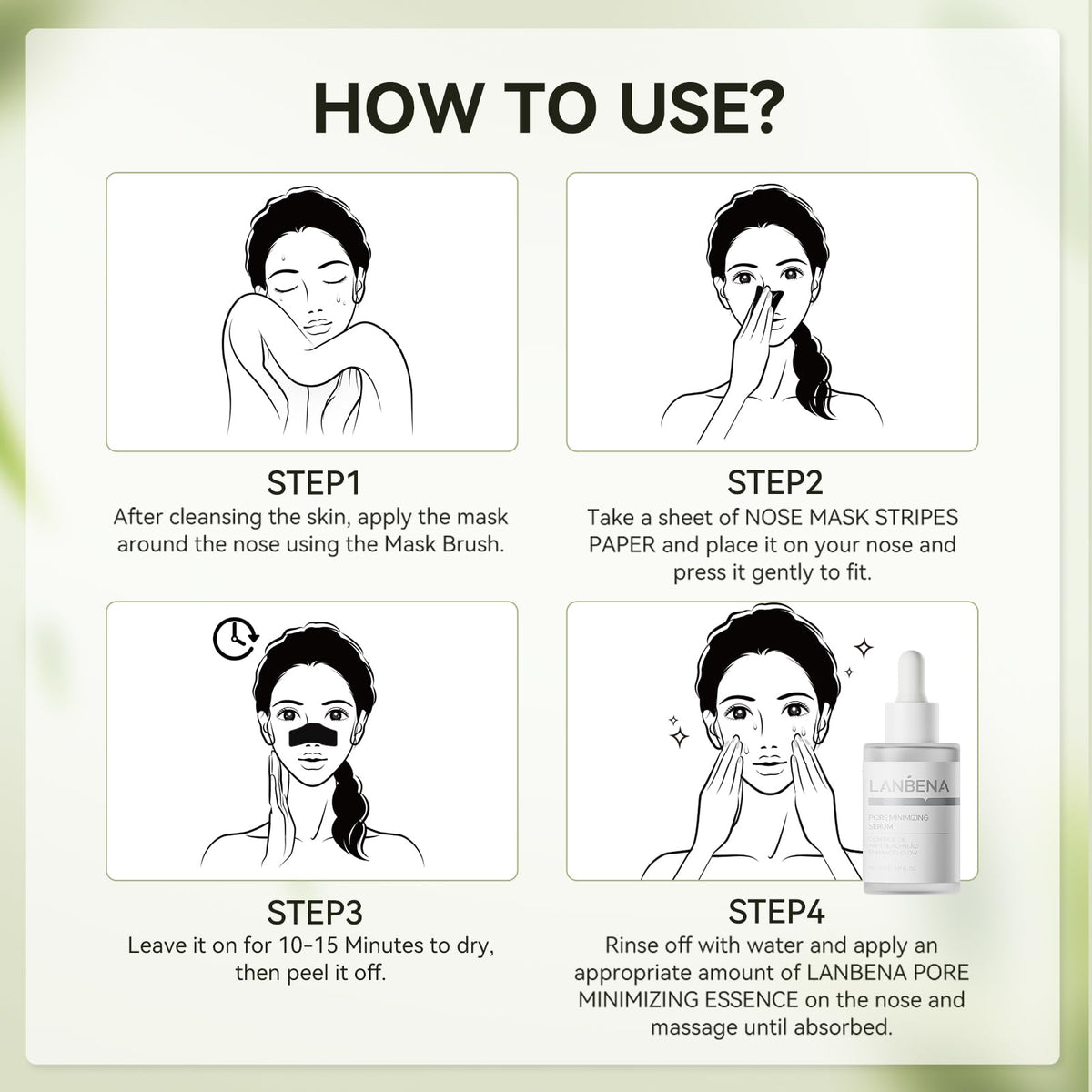LANBENA lifestyle on bathroom vanity suggesting easy, at-home skincare ritual