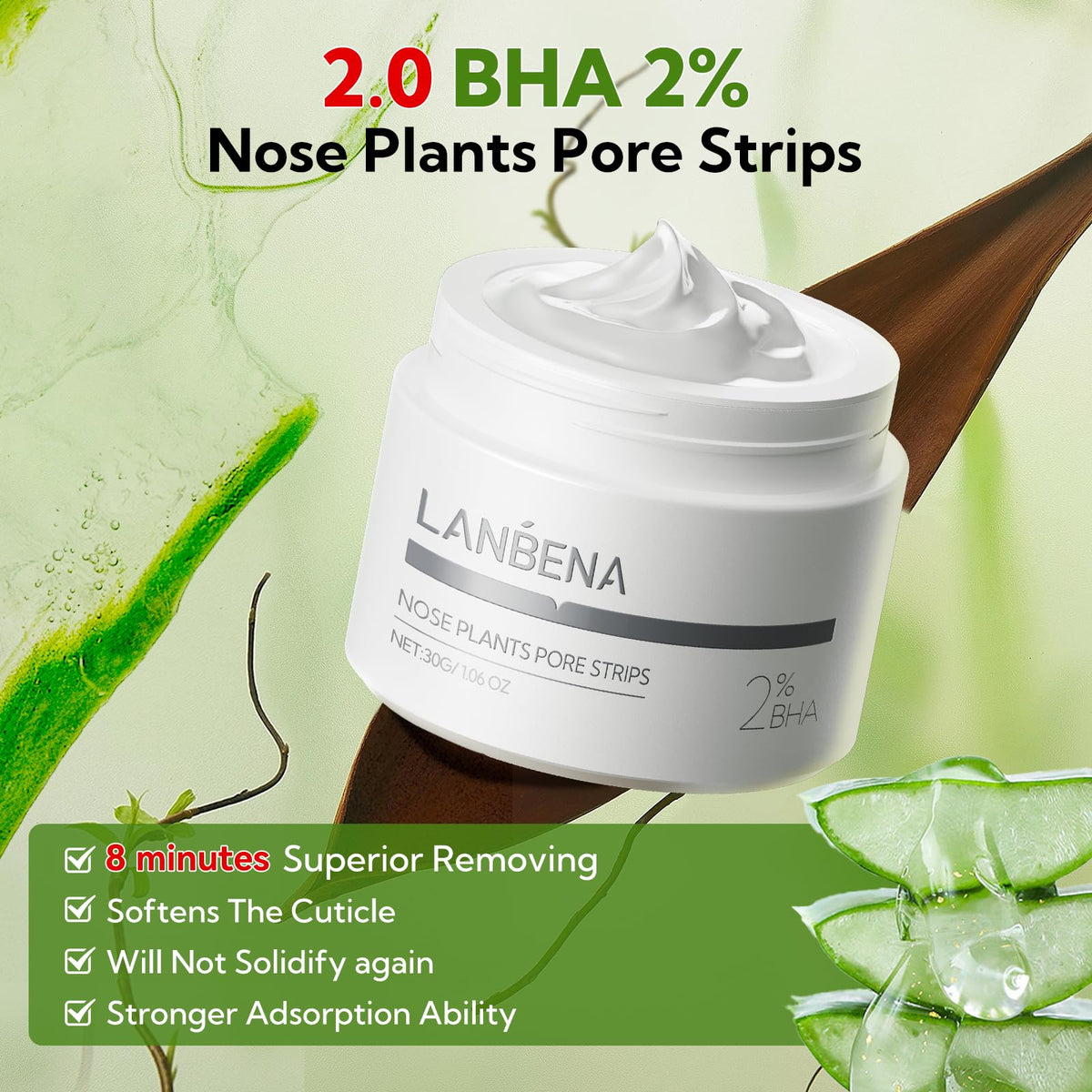 LANBENA mask brush and refill pouch for cleaner application