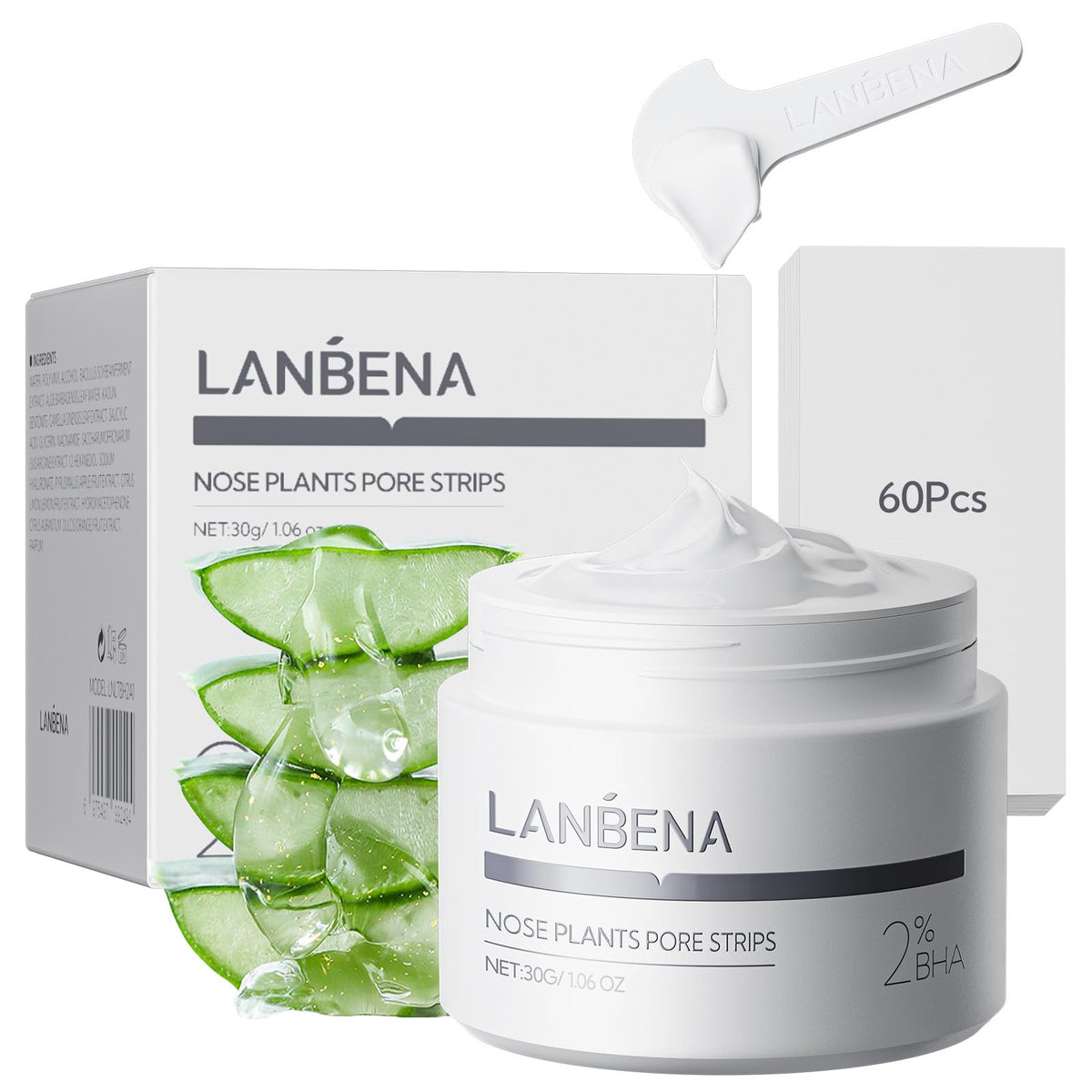 LANBENA close-up of mask texture highlighting smooth spreadability