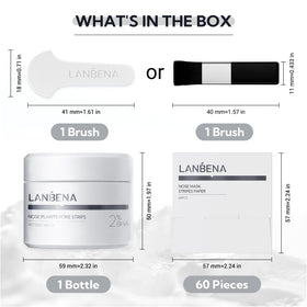 LANBENA on forehead and cheek demonstrating multi-area use
