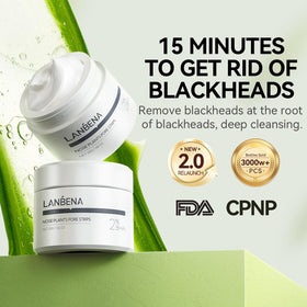 LANBENA smooth gel texture in open jar highlighting easy application