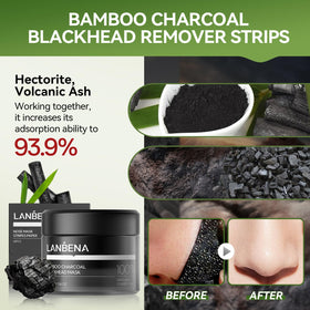 LANBENA open tube texture displaying thick black charcoal liquid for strong adhesion