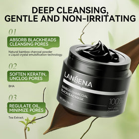 LANBENA strip mid-peel demonstrating effective blackhead extraction