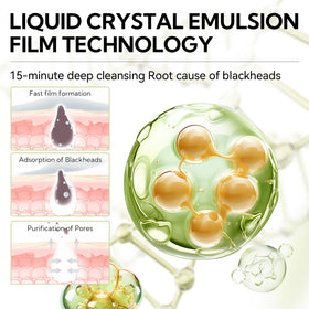 LANBENA used strip with lifted blackheads demonstrating clear results
