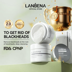 LANBENA strip applied to nose demonstrating easy application benefit