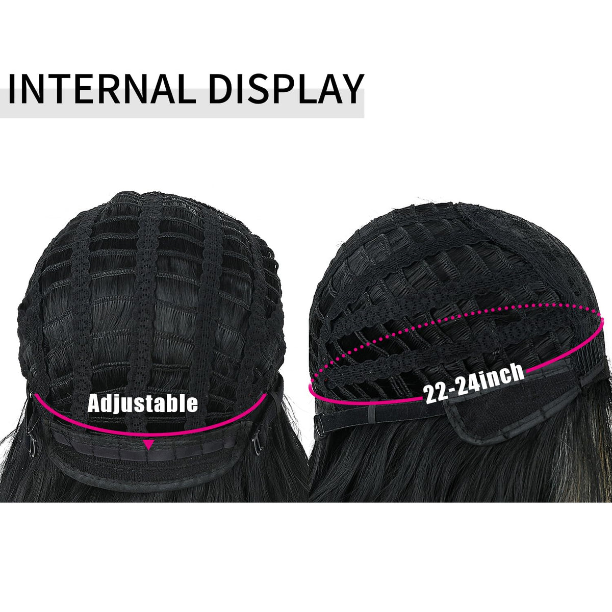 LANCAINI boxed packaging with wig accessories for safe storage and travel
