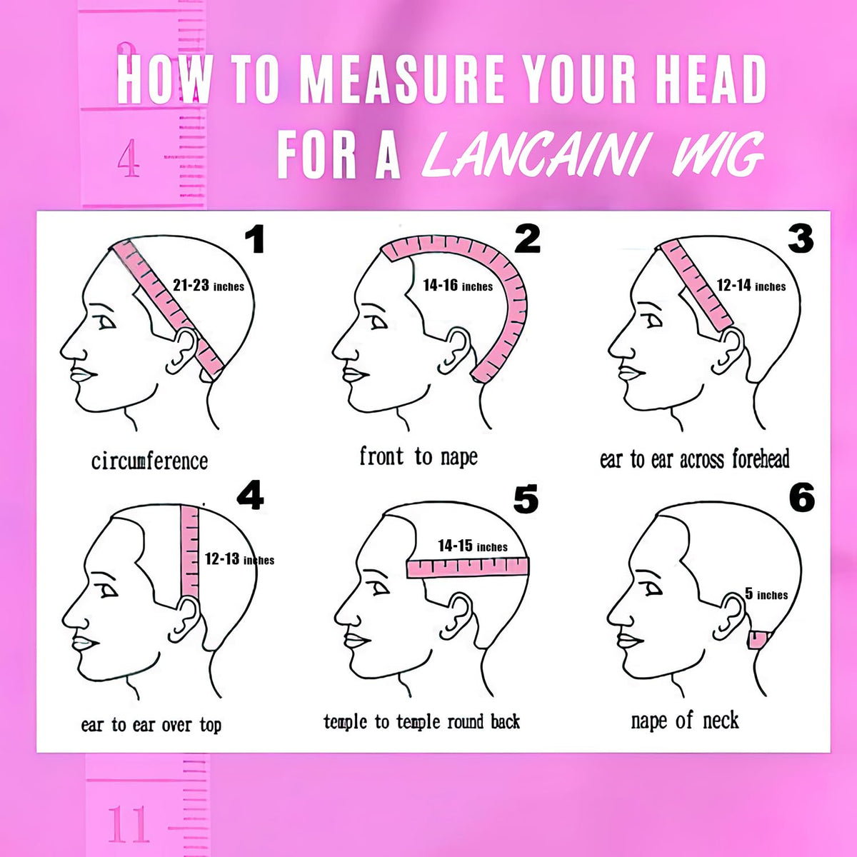 LANCAINI wig on mannequin in casual outfit showing wearable pastel look