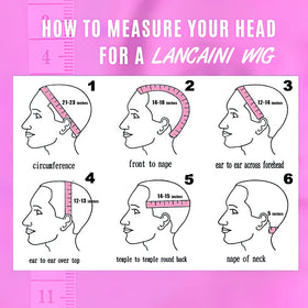 LANCAINI wig on mannequin in casual outfit showing wearable pastel look