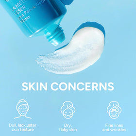 Lancer Skincare bottle label detail focusing on ingredient clarity and dermatologist-developed benefit