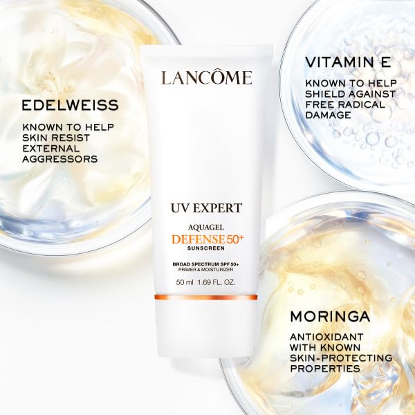 Lancôme blended swatch on hand showing hydrating, non-greasy finish