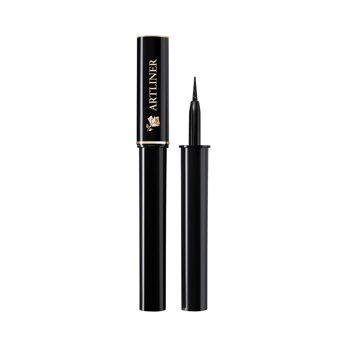 Lancôme Artliner front-facing pen showing branding and precise tip for neat lines