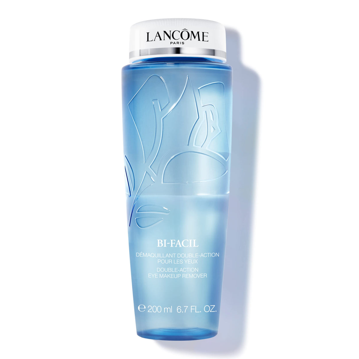 Lancôme Bi-Facil front bottle showing product and size, highlighting fast makeup removal