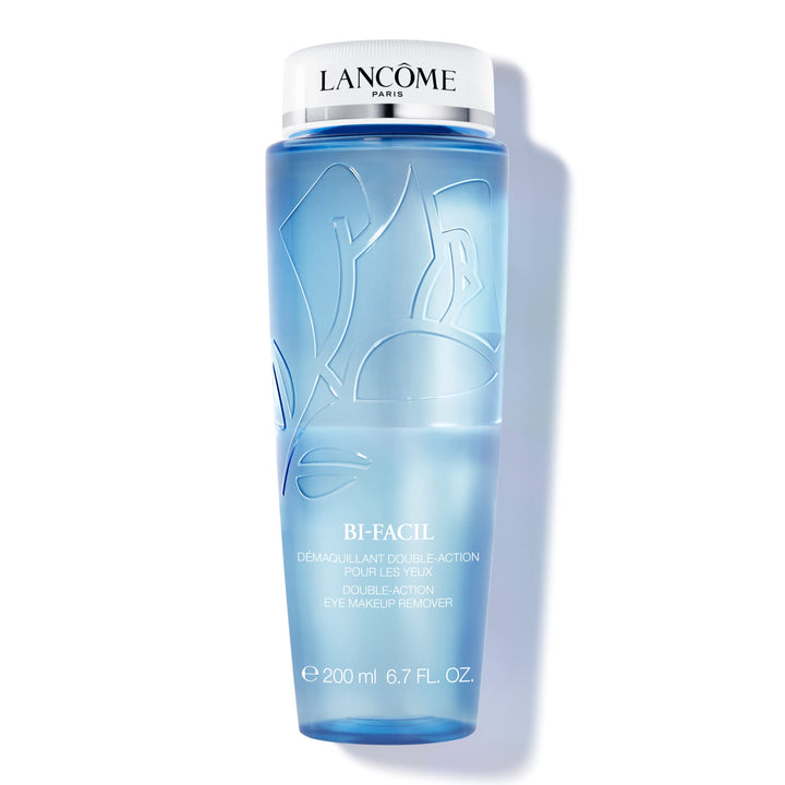 Lancôme Bi-Facil front bottle showing product and size, highlighting fast makeup removal