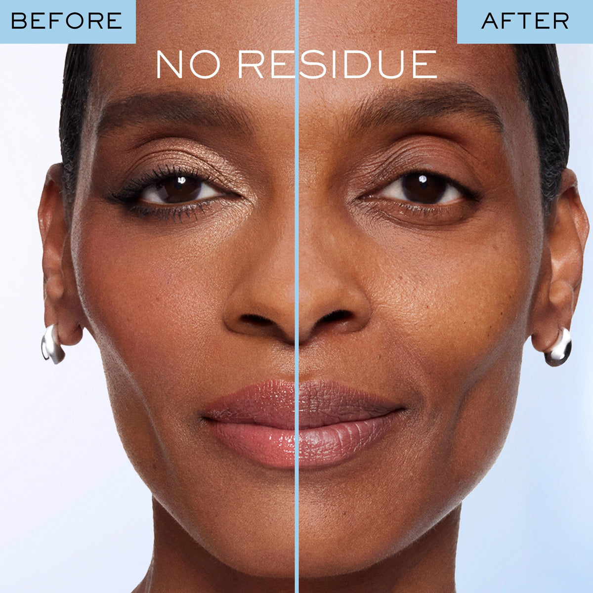 Lancôme Bi-Facil texture drop showing lightweight consistency and non-greasy finish