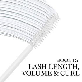 Lancôme before and after lashes illustrating fuller, lengthened effect