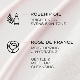 Lancôme bottle held in hand for scale demonstrating convenient 4.2 fl oz travel-friendly size